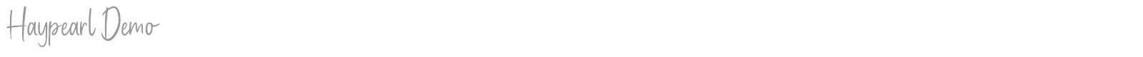 Haypearl font preview